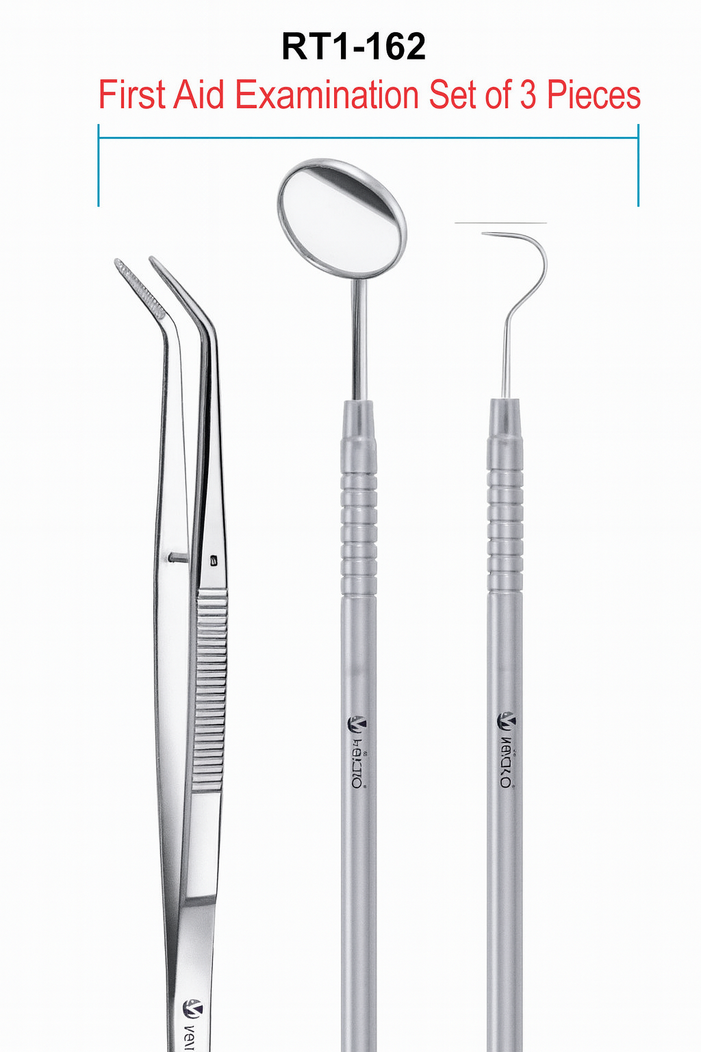 Samsun Mikro Cerrahi Aletler – 3’lü Muayene Seti (Dental Ayna, Sonda ve Presel) Paslanmaz Çelik
